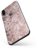 Antique Marron Floral Damask Pattern - iPhone X Skin-Kit