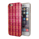 Antique Pink and Yellow Damask Pattern iPhone 6/6s or 6/6s Plus 2-Piece Hybrid INK-Fuzed Case