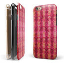 Antique Pink and Yellow Damask Pattern iPhone 6/6s or 6/6s Plus 2-Piece Hybrid INK-Fuzed Case