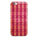 Antique Pink and Yellow Damask Pattern iPhone 6/6s or 6/6s Plus 2-Piece Hybrid INK-Fuzed Case