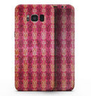 Antique Pink and Yellow Damask Pattern - Samsung Galaxy S8 Full-Body Skin Kit