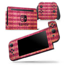 Antique Pink and Yellow Damask Pattern - Skin Wrap Decal for Nintendo Switch Lite Console & Dock - 3DS XL - 2DS - Pro - DSi - Wii - Joy-Con Gaming Controller