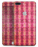 Antique Pink and Yellow Damask Pattern - Skin-kit for the iPhone 8 or 8 Plus