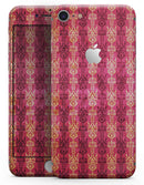 Antique Pink and Yellow Damask Pattern - Skin-kit for the iPhone 8 or 8 Plus