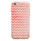 Antique Red Blush Chevron Pattern iPhone 6/6s or 6/6s Plus 2-Piece Hybrid INK-Fuzed Case