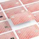 Antique Red Blush Chevron Pattern - Premium Protective Decal Skin-Kit for the Apple Credit Card