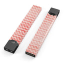 Antique Red Blush Chevron Pattern - Premium Decal Protective Skin-Wrap Sticker compatible with the Juul Labs vaping device