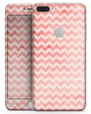 Antique Red Blush Chevron Pattern - Skin-kit for the iPhone 8 or 8 Plus