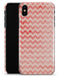 Antique Red Blush Chevron Pattern - iPhone X Clipit Case