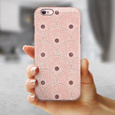 Antique Red and Brown Fish Scales iPhone 6/6s or 6/6s Plus 2-Piece Hybrid INK-Fuzed Case