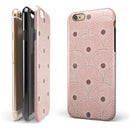 Antique Red and Brown Fish Scales iPhone 6/6s or 6/6s Plus 2-Piece Hybrid INK-Fuzed Case
