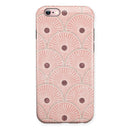Antique Red and Brown Fish Scales iPhone 6/6s or 6/6s Plus 2-Piece Hybrid INK-Fuzed Case