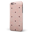 Antique Red and Brown Fish Scales iPhone 6/6s or 6/6s Plus 2-Piece Hybrid INK-Fuzed Case