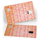 Antique Red and Orange Cauliflower Damask Pattern - Premium Protective Decal Skin-Kit for the Apple Credit Card