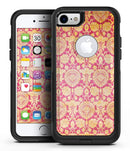Antique Red and Orange Cauliflower Damask Pattern - iPhone 7 or 8 OtterBox Case & Skin Kits