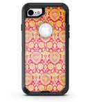 Antique Red and Orange Cauliflower Damask Pattern - iPhone 7 or 8 OtterBox Case & Skin Kits