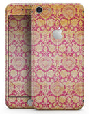 Antique Red and Orange Cauliflower Damask Pattern - Skin-kit for the iPhone 8 or 8 Plus