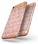 Antique Red and Orange Cauliflower Damask Pattern - Skin-kit for the iPhone 8 or 8 Plus