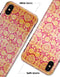 Antique Red and Orange Cauliflower Damask Pattern - iPhone X Clipit Case