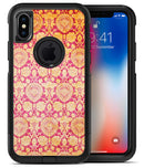 Antique Red and Orange Cauliflower Damask Pattern - iPhone X OtterBox Case & Skin Kits