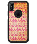 Antique Red and Orange Cauliflower Damask Pattern - iPhone X OtterBox Case & Skin Kits