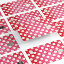 Antique Red and White Polkadot Pattern - Premium Protective Decal Skin-Kit for the Apple Credit Card