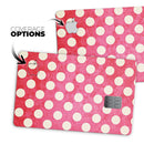 Antique Red and White Polkadot Pattern - Premium Protective Decal Skin-Kit for the Apple Credit Card