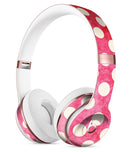 Antique Red and White Polkadot Pattern Full-Body Skin Kit for the Beats by Dre Solo 3 Wireless Headphones