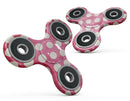 Antique Red and White Polkadot Pattern Full-Body Fidget Spinner Skin-Kit