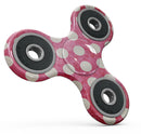Antique Red and White Polkadot Pattern Full-Body Fidget Spinner Skin-Kit