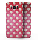 Antique Red and White Polkadot Pattern - Samsung Galaxy S8 Full-Body Skin Kit
