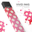 Antique Red and White Polkadot Pattern - Premium Decal Protective Skin-Wrap Sticker compatible with the Juul Labs vaping device