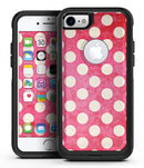 Antique Red and White Polkadot Pattern - iPhone 7 or 8 OtterBox Case & Skin Kits