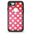 Antique Red and White Polkadot Pattern - iPhone 7 or 8 OtterBox Case & Skin Kits