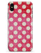 Antique Red and White Polkadot Pattern - iPhone X Clipit Case