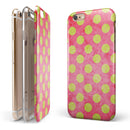 Antique Red and Yellow Polkadot Pattern iPhone 6/6s or 6/6s Plus 2-Piece Hybrid INK-Fuzed Case