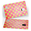 Antique Red and Yellow Polkadot Pattern - Premium Protective Decal Skin-Kit for the Apple Credit Card