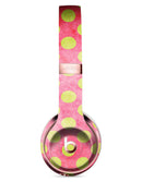 Antique Red and Yellow Polkadot Pattern Full-Body Skin Kit for the Beats by Dre Solo 3 Wireless Headphones