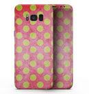 Antique Red and Yellow Polkadot Pattern - Samsung Galaxy S8 Full-Body Skin Kit