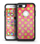 Antique Red and Yellow Polkadot Pattern - iPhone 7 or 7 Plus Commuter Case Skin Kit