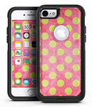 Antique Red and Yellow Polkadot Pattern - iPhone 7 or 7 Plus Commuter Case Skin Kit