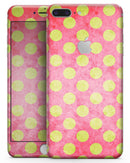 Antique Red and Yellow Polkadot Pattern - Skin-kit for the iPhone 8 or 8 Plus