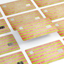 Antique Red and Yellow Verticle Stripes - Premium Protective Decal Skin-Kit for the Apple Credit Card