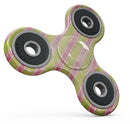 Antique Red and Yellow Verticle Stripes Full-Body Fidget Spinner Skin-Kit
