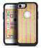 Antique Red and Yellow Verticle Stripes - iPhone 7 or 8 OtterBox Case & Skin Kits