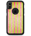 Antique Red and Yellow Verticle Stripes - iPhone X OtterBox Case & Skin Kits