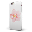 Apricot Watercolor Hibiscus iPhone 6/6s or 6/6s Plus 2-Piece Hybrid INK-Fuzed Case