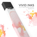 Apricot Watercolor Hibiscus - Premium Decal Protective Skin-Wrap Sticker compatible with the Juul Labs vaping device