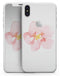 Apricot Watercolor Hibiscus - iPhone X Skin-Kit