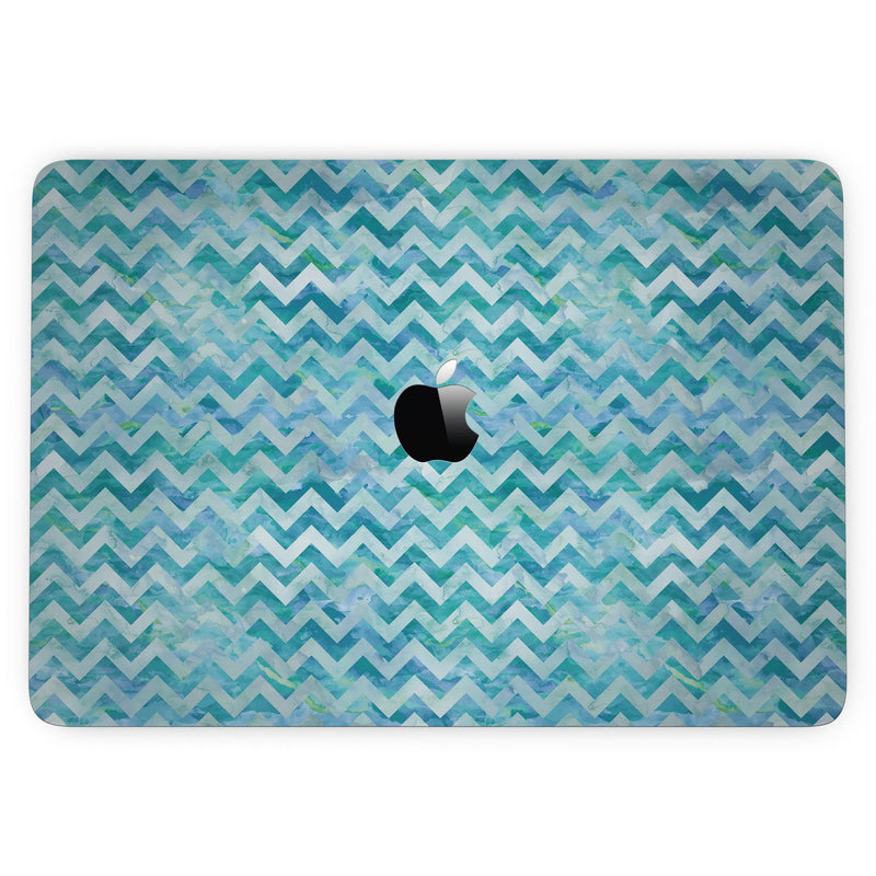MacBook Pro without Touch Bar Skin Kit - Aqua_Basic_Watercolor_Chevron_Pattern-MacBook_13_Touch_V6.jpg?